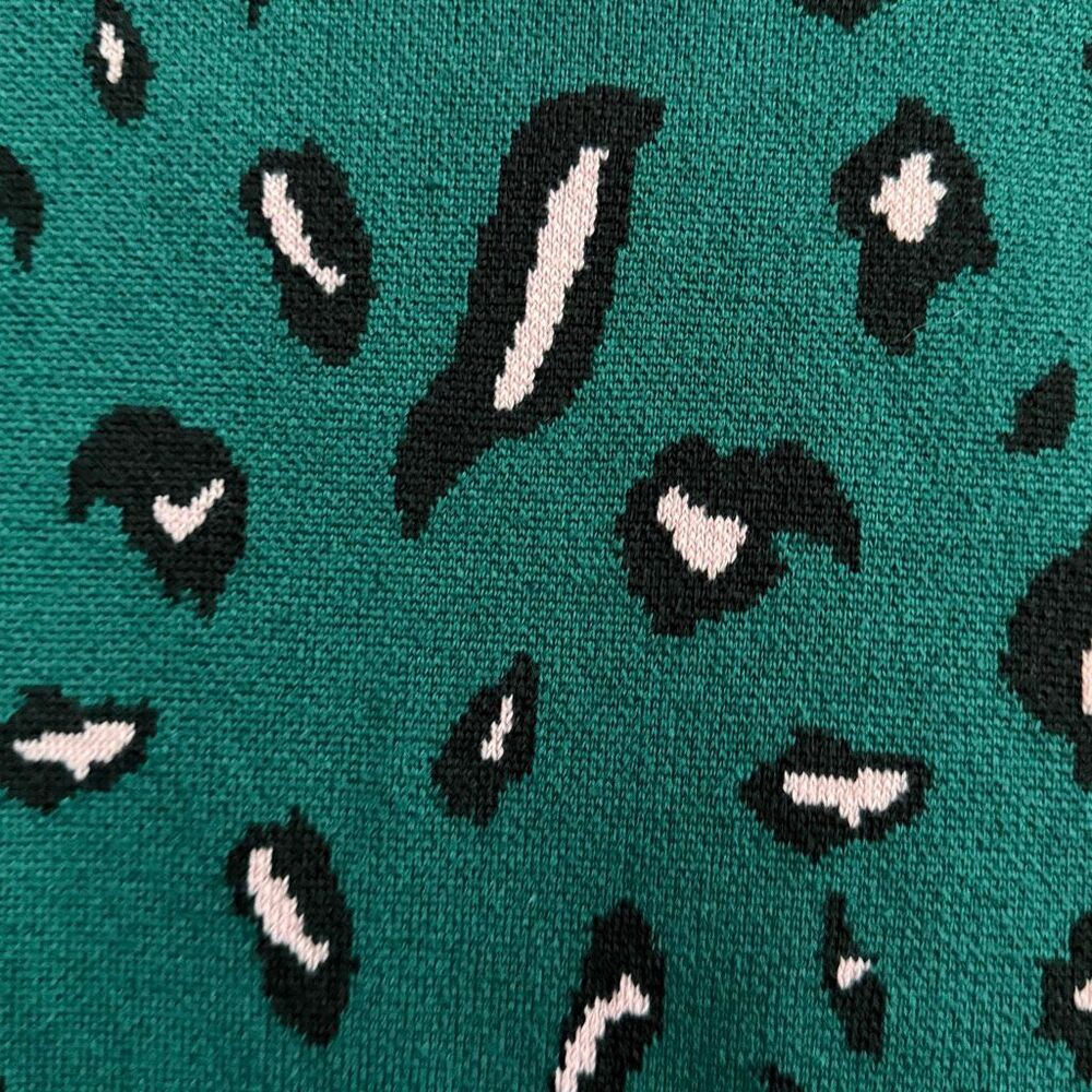 Bloomchic women’s plus 14/16 green leopard no button cardigan animal print eclec - Picture 8 of 8